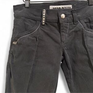 Y2K Miss Sixty Black Low Rise Women's Jeans with Stud Details